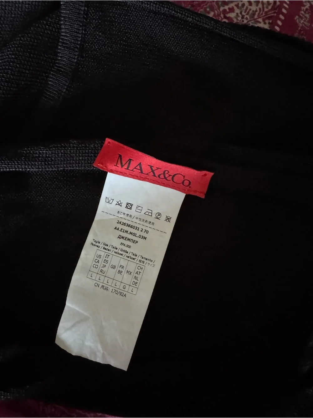 Max & Co. Black Top. Good for S or M - Picture 3 of 6